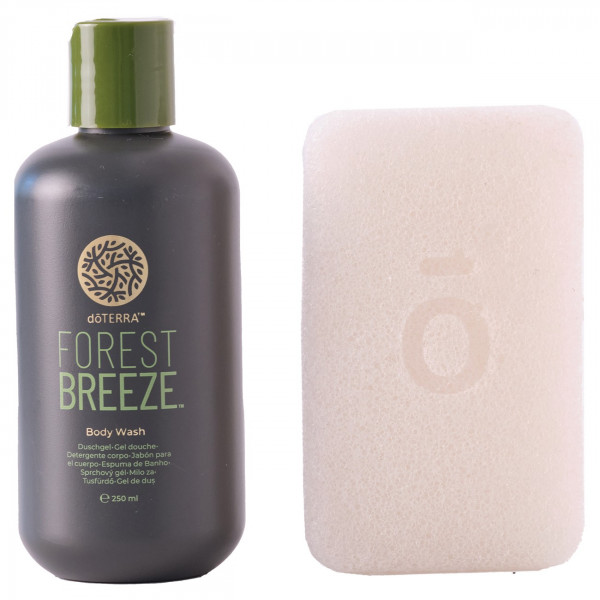 dōTERRA Forest Breeze Bodywash (Duschgel) &amp; Konjak-Schwamm (Set)